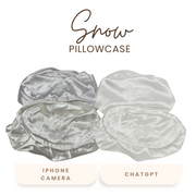 Snow Silk & Satin Pillowcases